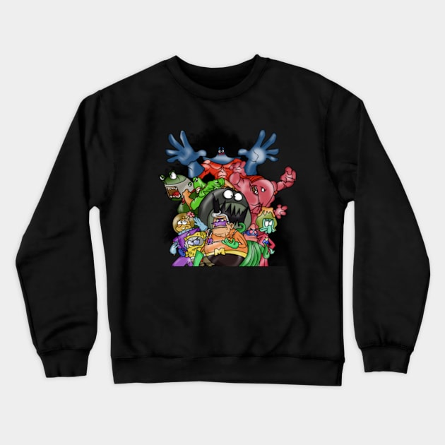 Heroes in Cartoon Series SpongeBob SquarePants Crewneck Sweatshirt by Dimas Candra